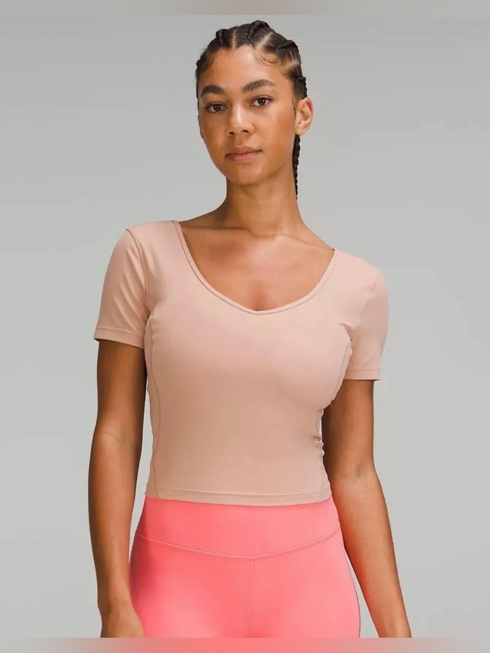 Lululemon Align Tee Cropped Top V-Neck